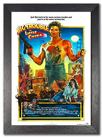 Big Trouble in Little China Old Advertist Classic Vintage American Fantasy Martial Arts Film Movie Star Poster Famous Truck Driver Bild Schlafzimmer Kunstdruck Foto Wanddekoration Nachdruck,