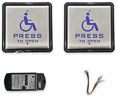 Olide Handicapped Wired&Wireless Disabled Push Button,Use in Door Opener