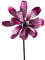 Windrad ZARTE Blume Windspiel 134 cm, Pink, Rosa Metall Blume