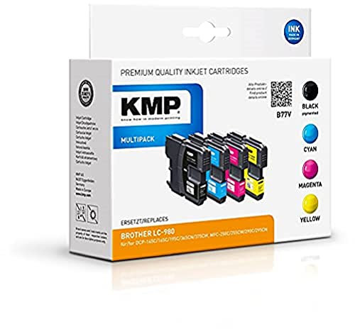 KMP Tinte B77V Multipack ersetzt Brother LC980VALBP