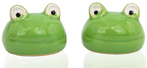 B2S BACK2SEASON 2 x Schwimmfrosch grün Deko Teichkugel Gartenkugel groß 2er Set.