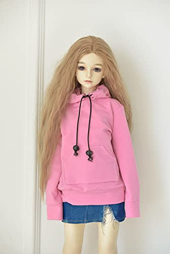 XiDonDon 30CM / 45CM / 60CM Puppenkleidung 1/3 1/4 1/6 BJD Puppenzubehör BJD SD DIY Mode Hoodie Spielzeug Puppen Kleidung (Pink,1/4)