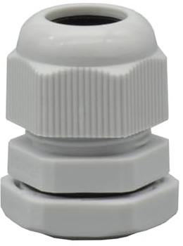 O4L - Outlet4Life IP67 Kabelverschraubung 3 Stück, wasserdicht mit Gegenmutter, metrisch M20 x 1,5 für 7-12mm Kabeldurchmesser, grau