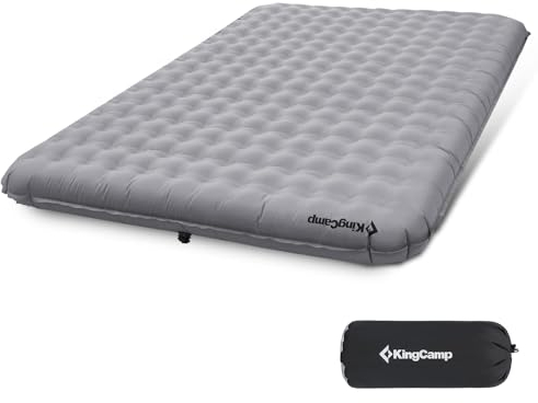 KingCamp Isomatte Camping, Isomatte 2 Personen, Luftmatratze Doppelt, 15 cm Dick, Winter Aufblasbar luftmatratze Kleines Packmaß gegen Kälte für Outdoor Wandern und Camping 201×141 cm