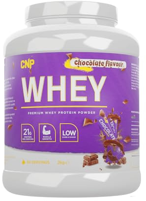 CNP Professional Premium Whey Protein Powder 2kg & 900g, 21g Protein, Low Carb, Easy Digestion, 66/30 Servings, Vegetarian, Halal, 12 Great Flavours (2 kg (Pack of 1), Chocolate)
