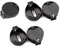 QYAJS 5PCS BS-2-1 3V CR2032 CR2025 CR2016 porta batteria a bottone nero