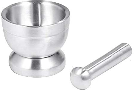 Doumneou Mortero Conjunto de Acero Inoxidable Farmacia Hierbas Cuenco de Cocina