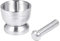 Doumneou Mortero Conjunto de Acero Inoxidable Farmacia Hierbas Cuenco de Cocina