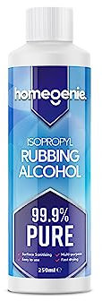 HomeGenie - Isopropanol Rubbing Alcohol | 99.9% Pure Isopropyl Versatile Cleaner and Disinfectant Solution - 250ml