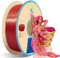 YOUSU pla silk pla filament 1.75 3d drucker, mehrfarbig zweifarbig Two-Tone color, 3d pla metallic seide, 3d printer pla 1 kg (2,2 lbs), silk rot gold
