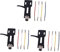 Milisten 3pcs Universal Turntable Headshell Mount Phonograph Head Holder 4-wire Lead Black Sound Reproduction