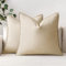 MIULEE Kissenbezug Kissenhülle Dekokissen Leinen Baumwolle Dekorative Kissenbezüge Waschbar Sofakissen mit Verstecktem Reißverschluss für Wohnzimmer Schlafzimmer Sofa 2er Set 40x40 cm Beige