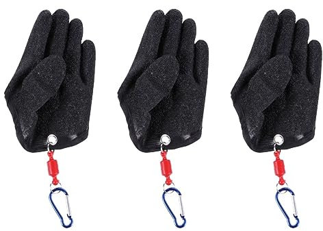 YARNOW 3 Stück Angelfingerhandschuhe Outdoor-handschuh Für Die Linke Hand – Tragbarer Handschutzhandschuh Zum Fischfangen