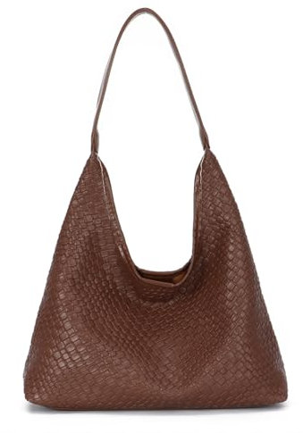 EVEOUT Schultertaschen Damen Große Umhängetaschen PU Leder Lässige Shopper Arbeitstasche Hobo-Taschen Tragetasche für Urlaub Reisen