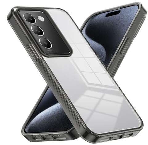 Coque arrière pour smartphone Crystal Clear Compatible avec Vivo Y100 (IDN) 2024 Coque, PC acrylique rigide, coque arrière de protection ultra fine, anti-rayures et absorbant les chocs compatible avec