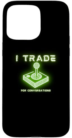 Coque pour iPhone 15 Pro Max Joystick Gamer Trade pour les amateurs de conversations
