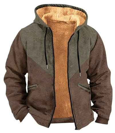 BOTCAM Sweatjacke Herren Men's Casual Fashion Loose 3D Printed Zipper Hoodie Plus Fleece Hoodie Herrensweatshirt Mit (Wine, XXXXXL)