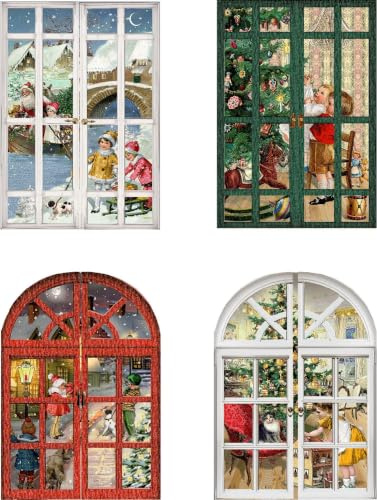 Mini-Adventskalender – Nostalgische Adventsfenster; Der Preis gilt pro Stück - Motiv nicht frei wählbar