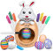 Own1one Easter Egg Decorating Toy,Easter Crafts Egg Painting kit, Bunny Easter Game Party & Home &School, Easter Gifts for Kids Boys Girls