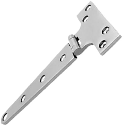Bisagra en T robusta, forjada, tornillos incluidos | Tornillo de hardware de yate para valla RV Yacht Barco Gate