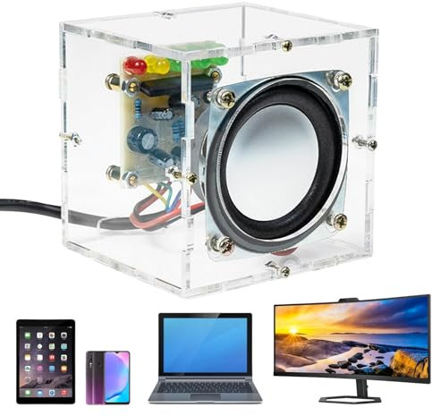 Zestivra Lautsprecher-Kit Bauen Sie Ihren Lautsprecher mit dem elektronischen Kit | Experimentier-Set für Jugendliche und Erwachsene, Lautsprecherbox auf
