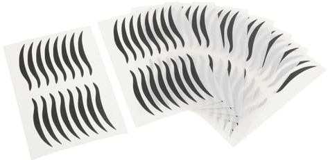 PENIKOKO Eyeliner Aufkleber 80 Paar Schwarz Selbstklebend Wasserfest Lidstrich Sticker Wiederverwendbar Schnelle Anwendung Komfortabler Halt Geeignet für Verschiedene Make Up Stile