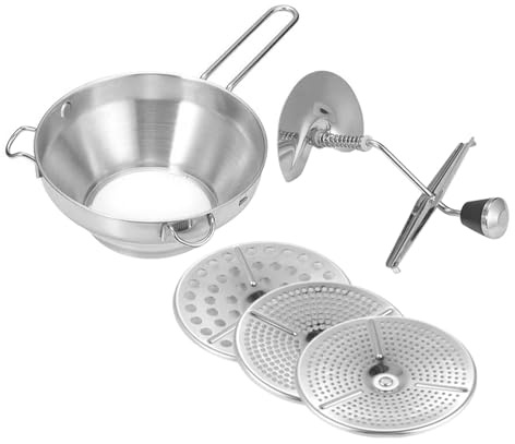 DEARMAMY Schiacciapatate in Acciaio con Curvo Schiacciatore Manuale per Purè Delicato Resistente e Facile da Pulire Strumento per di Patate per Cucina Domestica e Professionale