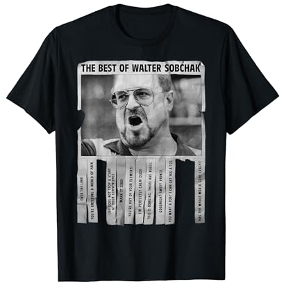 The Big Lebowski Best Quotes Of Walter Sobchak Poster T-Shirt