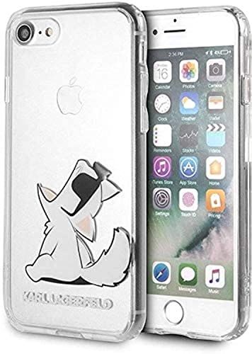 KARL LAGERFELD Backcover voor iPhone 8 - Transparant