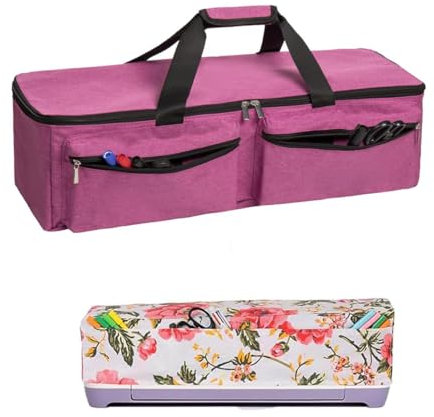 YELAIYEHAO Tragetasche kompatibel mit Cricut Explore Air und Maker, wasserdichte Tragetasche kompatibel mit Cricut Explore Air und Zubehör (1+1, Rosa)