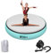 FBSPORT Airspot, 20CM Höhe Airtrack Matte, Durchmesser 100CM Aufblasbare Tumbling Matte, Trainingsmatte mit Pumpe, Aufblasbare Gymnastikmatte, Turnmatte