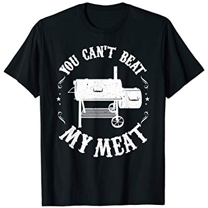 Funny BBQ Pit Reverse Flow Smoker Accessory Dad Grill Gift T-Shirt