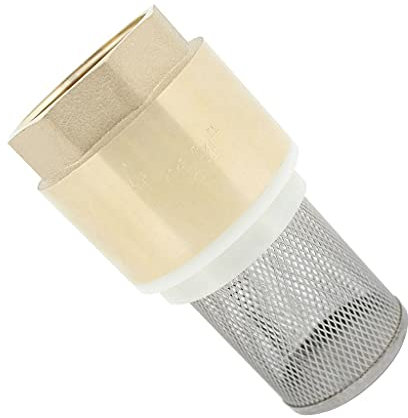 FIDALIKA Messing Rückschlagventil Mit Filter, Für Pumpe 1/2 3/4 1 1-1/4 1-1/2 2 2-1/2 3 Zoll Saugfußventilsieb Kein Rückkehr 1 Stücke (Size : DN40)