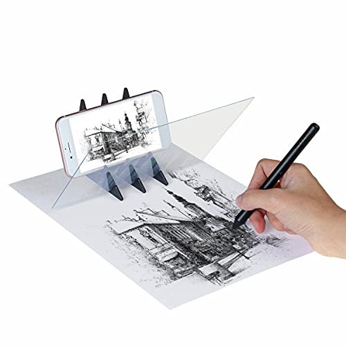 Zeichnen, Malen, Skizzen, optische Spiegelreflexion, Projektion, Trennplatte, tragbar, optisches Trennbrett, Bildprojektor, optisches Malbrett, Skizzierwerkzeug für Kinder, Anfänger, Künstler usw