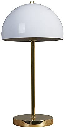 MiniSun | Contemporary Gold & White Dome Table Lamp | Table Lamps, Home Décor & Improvement Essential