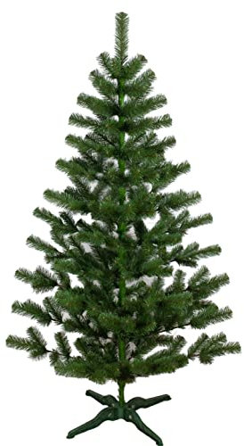 Albero di Natale Artificiale Canadian| Altezza 150 cm | Diametro 100 cm | 129 Rami |Semplice e Veloce da Montare, non Necessita di Istruzioni |In PVC per Uso Interno