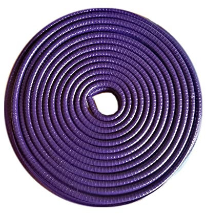 Tuokay 10 m protezioni per portiera auto senza bastone, gomma coperta a forma di U molla in acciaio bordo striscia di protezione, bordo porta striscia (viola)