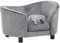 Gecheer Hundesofa Hundebett Hundecouch Katzensofa Grau 69x49x40 cm Plüsch