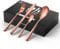 vancasso Besteck Set 12 Personen, Besteck Set 18/10 Rosegold Besteckset mit Messer/Gabel/Löffel/Dessertlöffel, 48-pcs Rose Besteck Poliert mit Geschenkbox, Modernem und Schlichtem Design