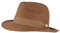Strohhut Trilby Sommerhut Sonnenhut aus 100% Papier knautschbar mit Garnitur Besonders Leicht, Flexibel, Hautfreundlich Bequem Rost meliert M