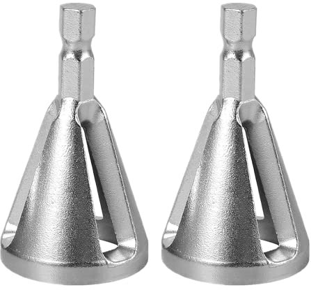2 PCS Deburring External Chamfer Tool Metal Remove Burr Tools Repairs Damaged Bolts for Drill Bit Bolts