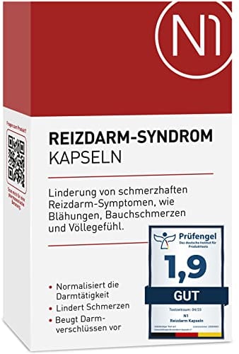 N1 Reizdarm Kapseln 30 St. - [Medizinprodukt] - Lindert Reizdarm Symptome wie Blähungen, Bauchschmerzen & Völlegefühl - Reizdarm Medikamente