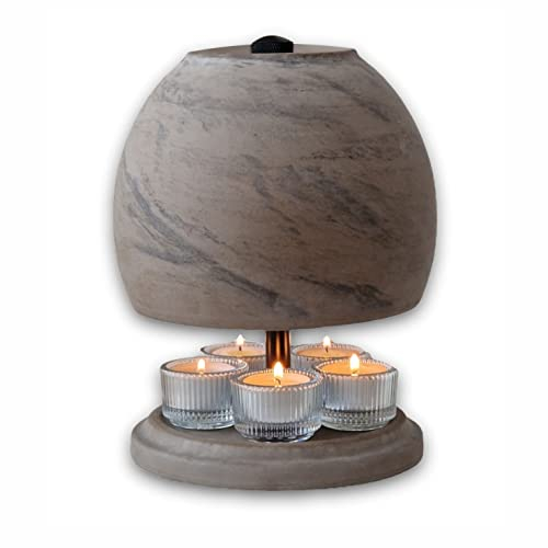 NTRY Home® CandleStove Teelichtofen - Stil Mercury M Ø20 cm - Doppelwandig - Teelichtheizung - Kerzenofen - Tischofen - Tischheizung - Tischwärmer