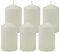 HS Candle Wachskerzen (6er Pack) Elfenbein Stumpenkerzen Ø6cm x 10cm - Kerze in vielen Farben, Lange Brenndauer - Hergestellt in EU - Kerzen Blockkerzen