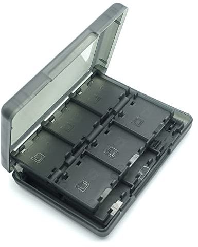 28-in-1 Game Card Case Storage Box for 3DS / 3DS / DSi / DSi XL / DSi LL / DS / DS Lite Protective Storage System Game Card Organizer Games Holder case Cartridge Storage Box Holder (Black)