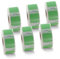 BETCKEY - 6 Rollen Grün Mehrzwecketiketten Kompatibel mit DYMO S0929120, 25mm x 25mm, 4500 Farbige Etiketten für LabelWriter 450, 4XL NICHT passend 550 oder 5XL