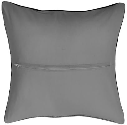 Thea Gouverneur Kissenrücken-Set - Für Kreationen mit Kreuzstich - Stickerei - Mit Reißverschluss - Für Erwachsene - Grau - 40x40 cm - 23.5903