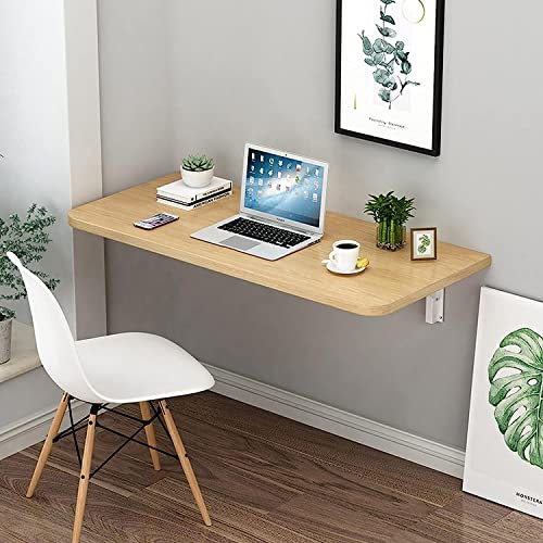 GLTZEN Computerarbeitsplätze für zu Hause | An der Wand befestigter klappbarer Wandtisch | Abklappbarer Schreibtisch | Balkon-Hängetisch für den Außenbereich, Klapptische für kleine Räume, 60 x 40