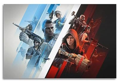 VZRSQZK Rainbow Six Siege Spiel-Poster, dekoratives Gemälde, Leinwand-Wandposter und Kunstdruck, modernes Familienschlafzimmer-Dekor-Poster, 20 x 30 cm