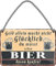 schilderkreis24 – Blechschild Lustiger Spruch “Geld allein macht nicht Glücklich..Bier“ Deko Geschenkidee Mann Frau 18x12cm
